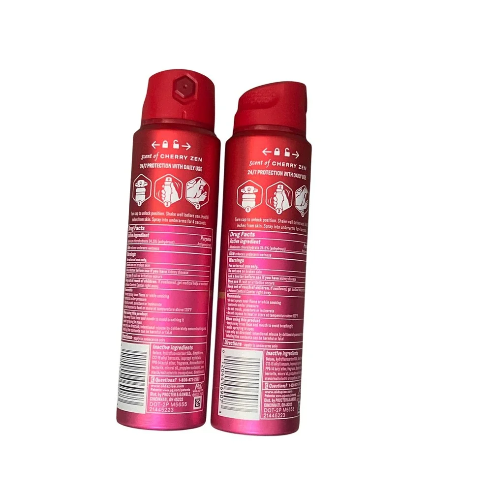 Old Spice Karma Dry Spray Antiperspirant Scent of Cherry Zen 4.3 oz 2 Pack NEW